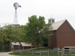 Tall Tower with Barn        